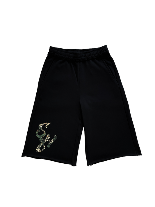 3/4 Cheetah Camo Shorts
